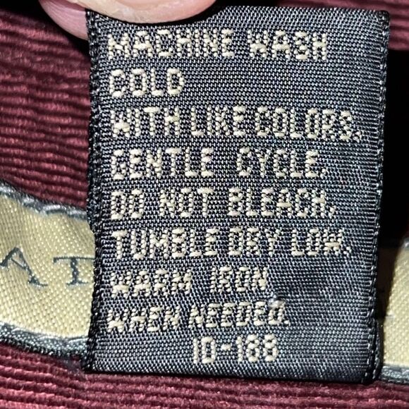 NATURAL LIFE Merlot Cotton Corduroy Button Up Shirt NWT- L - Picture 10 of 10